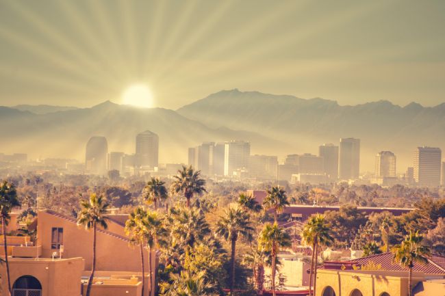 Sunrise over Phoenix, AZ