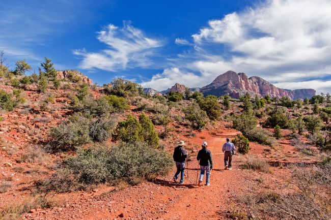 People, hiking, & walking trails in Red Rock Country, AZ