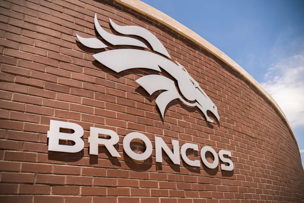 Denver, Colorado - June 9, 2021: NFL Denver Broncos logo