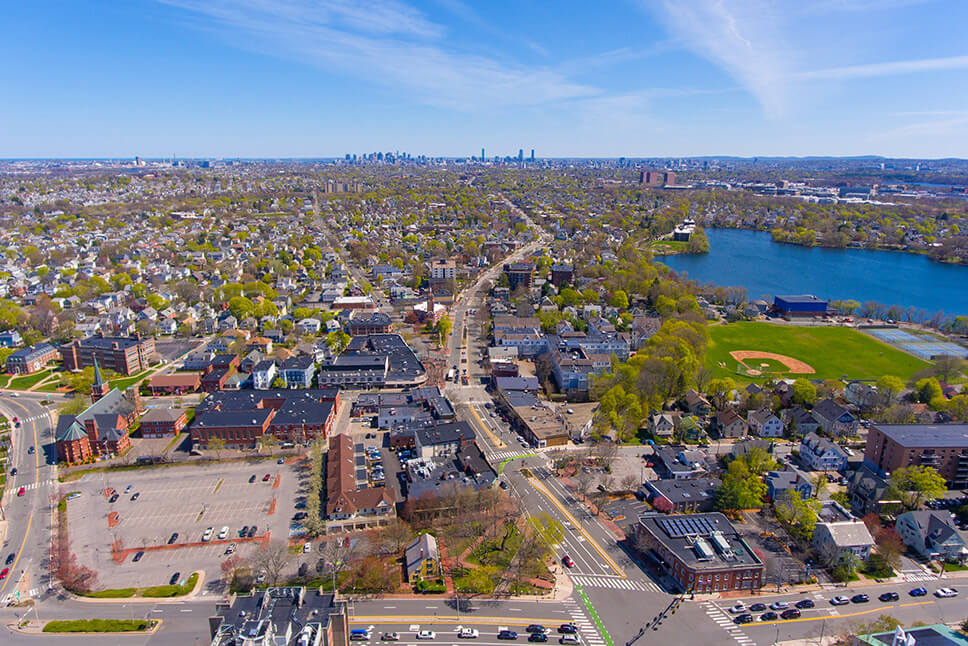 Massachusetts birds eye view 