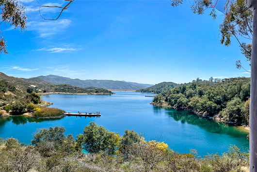 Dixon Lake in Escondido, California. 
