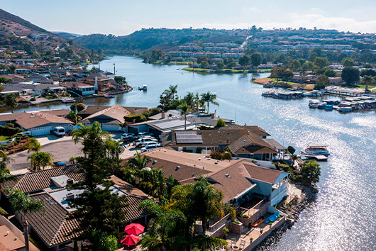 Lake San Marcos aerial view