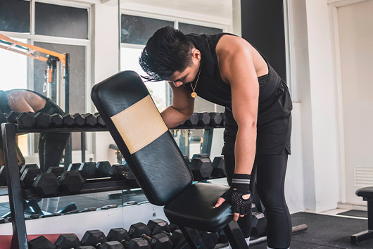 Man at Fitness Center