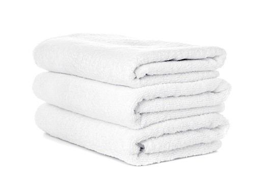 white towels